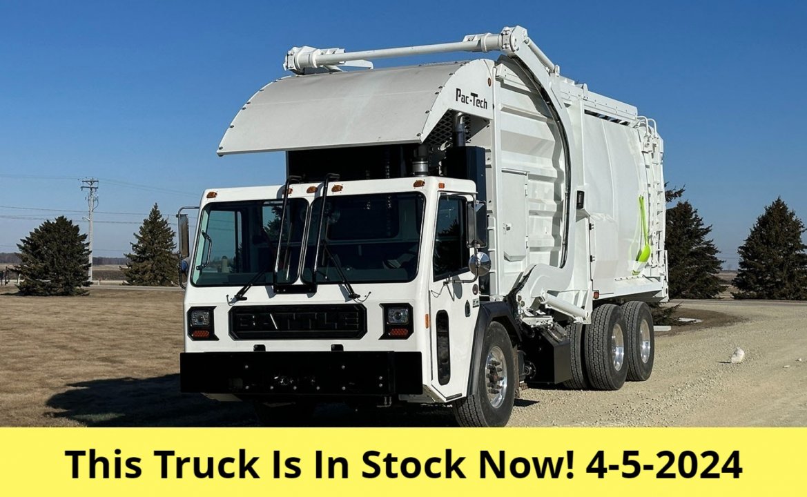 2024 Battle Motors LET2 - 40yd Pac Tech Front Loader Garbage Truck