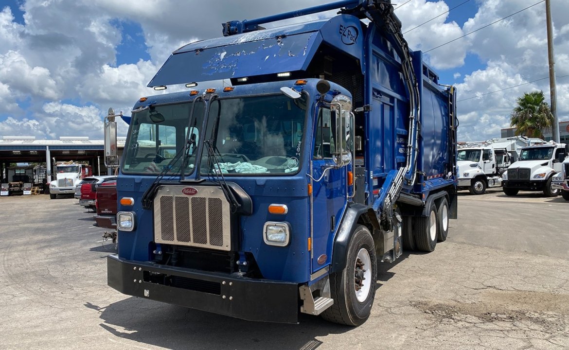 2021 Peterbilt 520 - 40 Yard EZ Pack Front Loader Garbage Truck