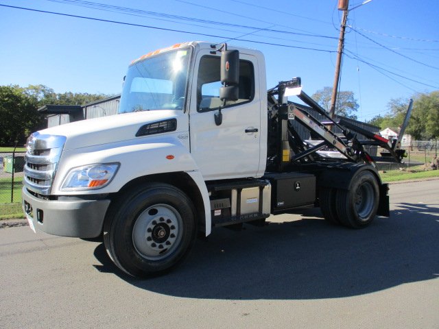 2014 Hino 338 with New Palfinger/American container delivery unit