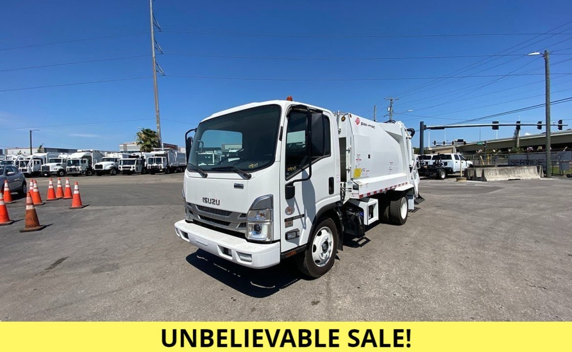 2023 Isuzu NRR - 8 yd Pac Mac RL8 Rear Loader Garbage Truck