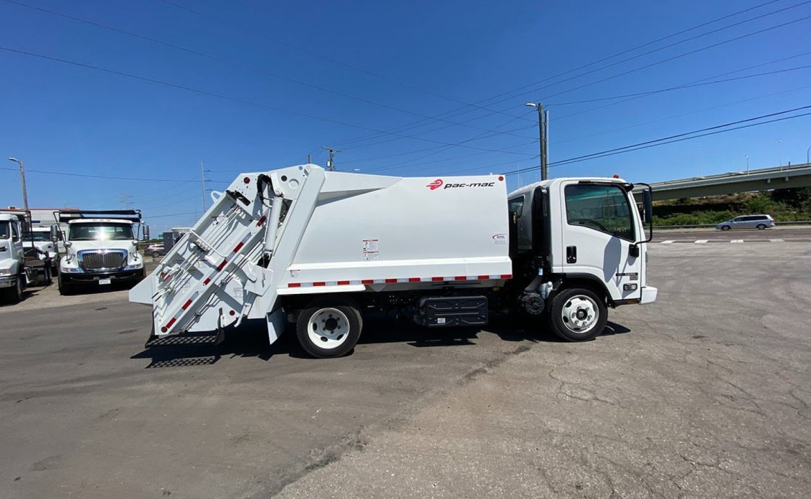 2023 Isuzu NRR - 8 yd Pac Mac RL8 Rear Loader Garbage Truck