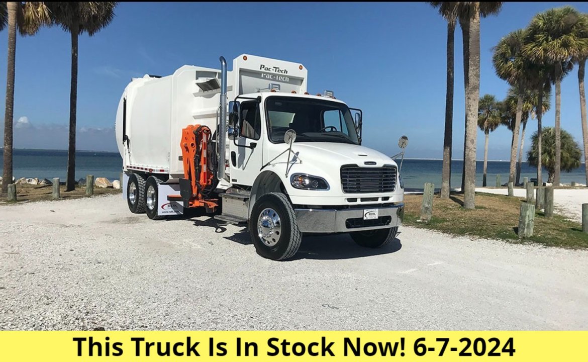 2022 Freightliner M2 106 - 20 yd Pac Tech Side Loader Truck