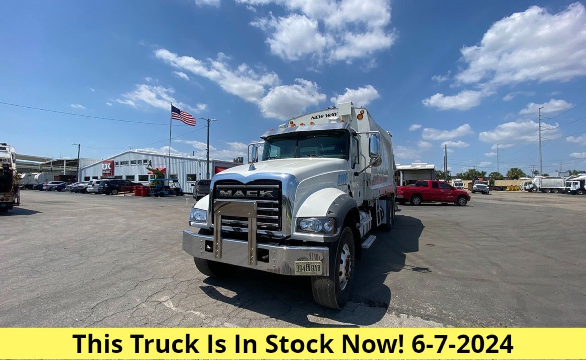 2020 Mack GR64F - 25 yd New Way Rear Loader Garbage Truck