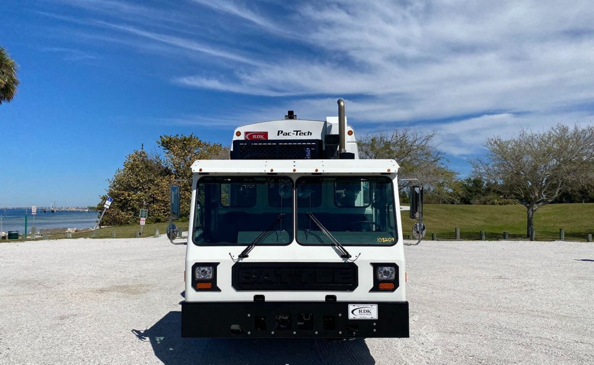 2025 Battle Motors LET 2 - 28 Yard Pac Tech Rear Loader Garbage Truck