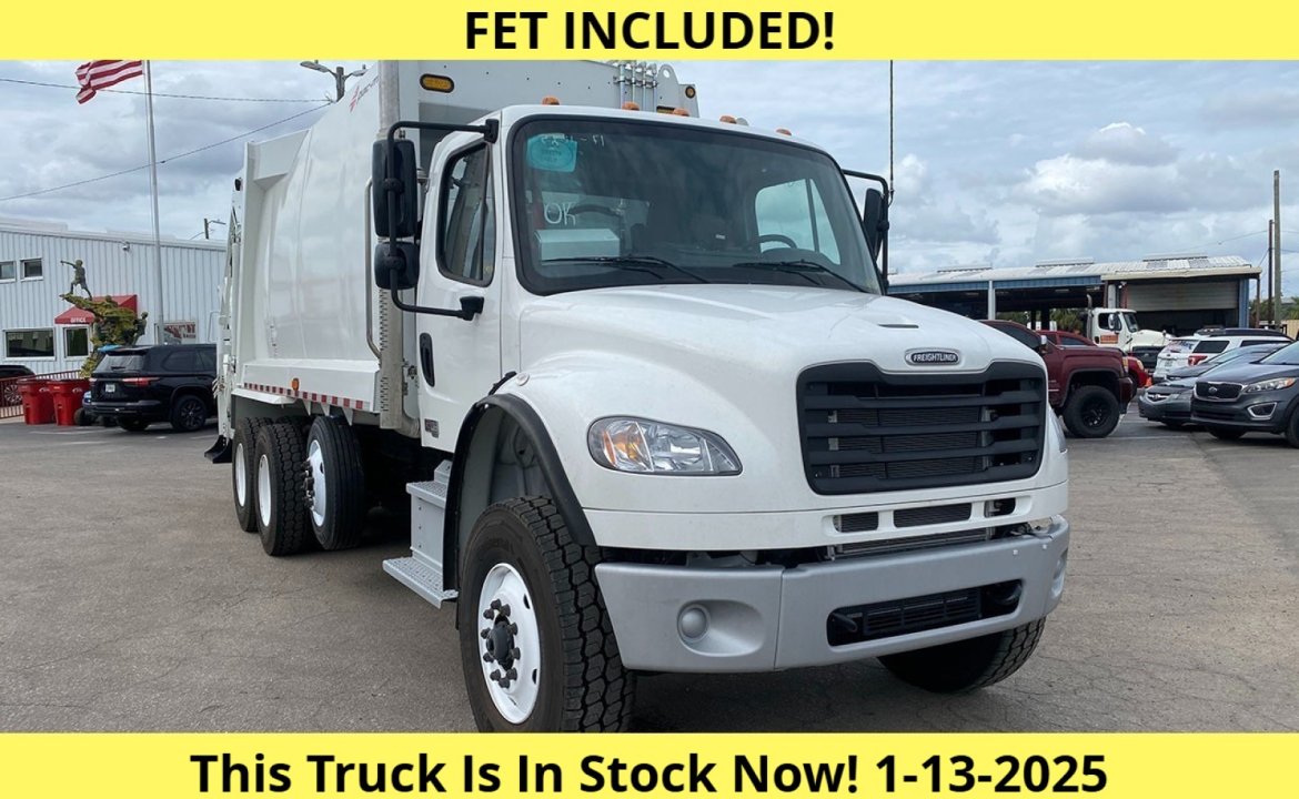 2024 Freightliner M2 106 - 25 Yard Pac Mac RLX25 Rear Loader Garbage Truck