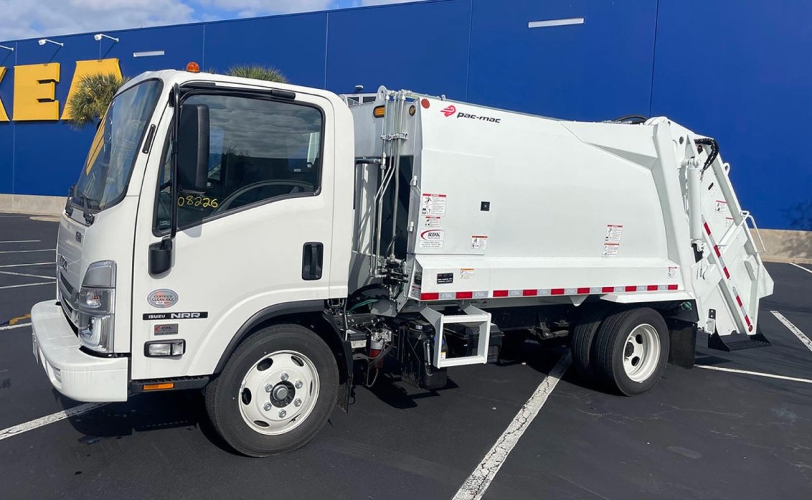 2024 Isuzu NRR - 8yd Pac Mac Rear Loader Garbage Truck