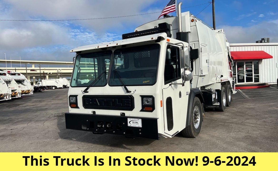 2024 Battle Motors LET2 - 25yd Pac Tech Rear Loader Garbage Truck