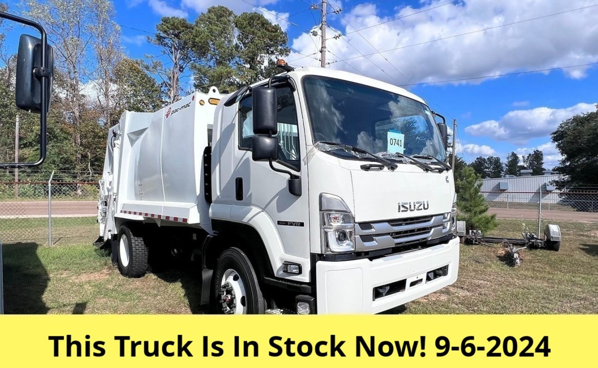 2024 Isuzu FVR - 13 yard PacMac Rear Loader Garbage Truck