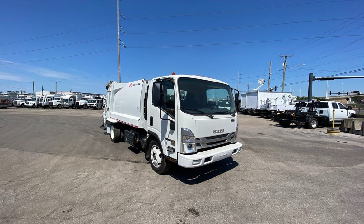 2023 Isuzu NRR - 8 yd Pac Mac RL8 Rear Loader Garbage Truck