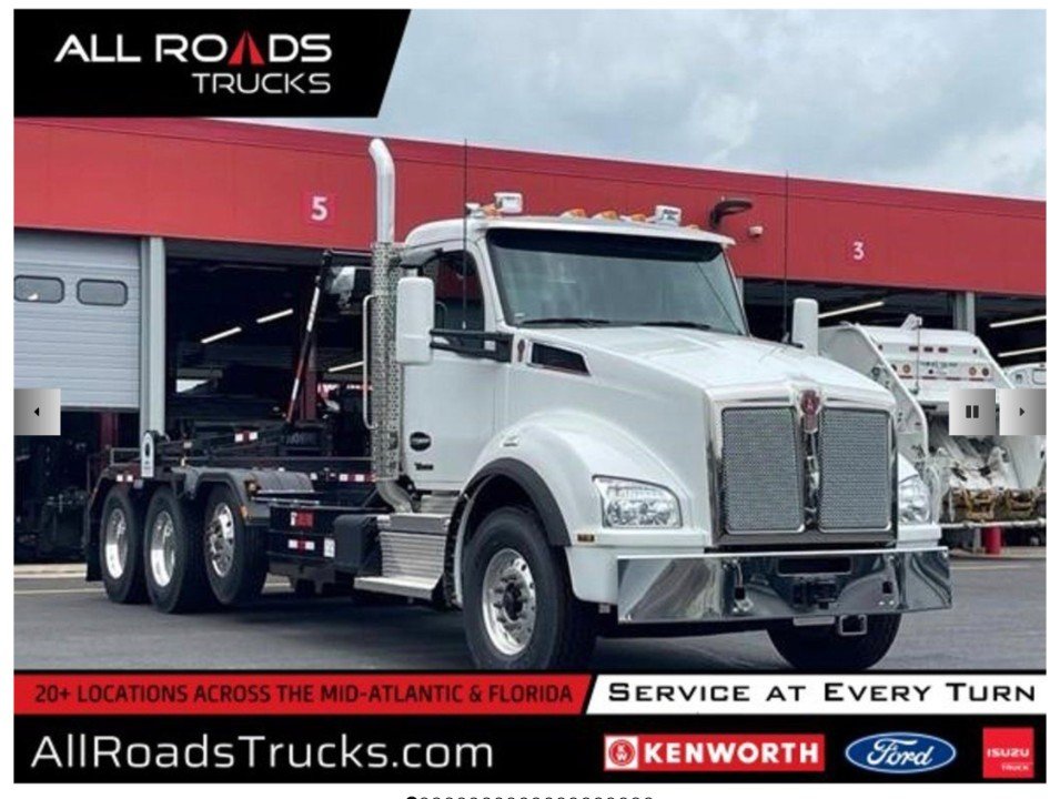 NEW 2025 Kenworth T880 Tri-Axle, 60K Galfab Roll Off