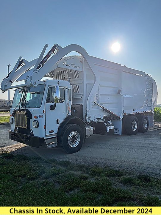 2025 Peterbilt 520 - 40 Yard Pac Tech Front Loader Garbage Truck