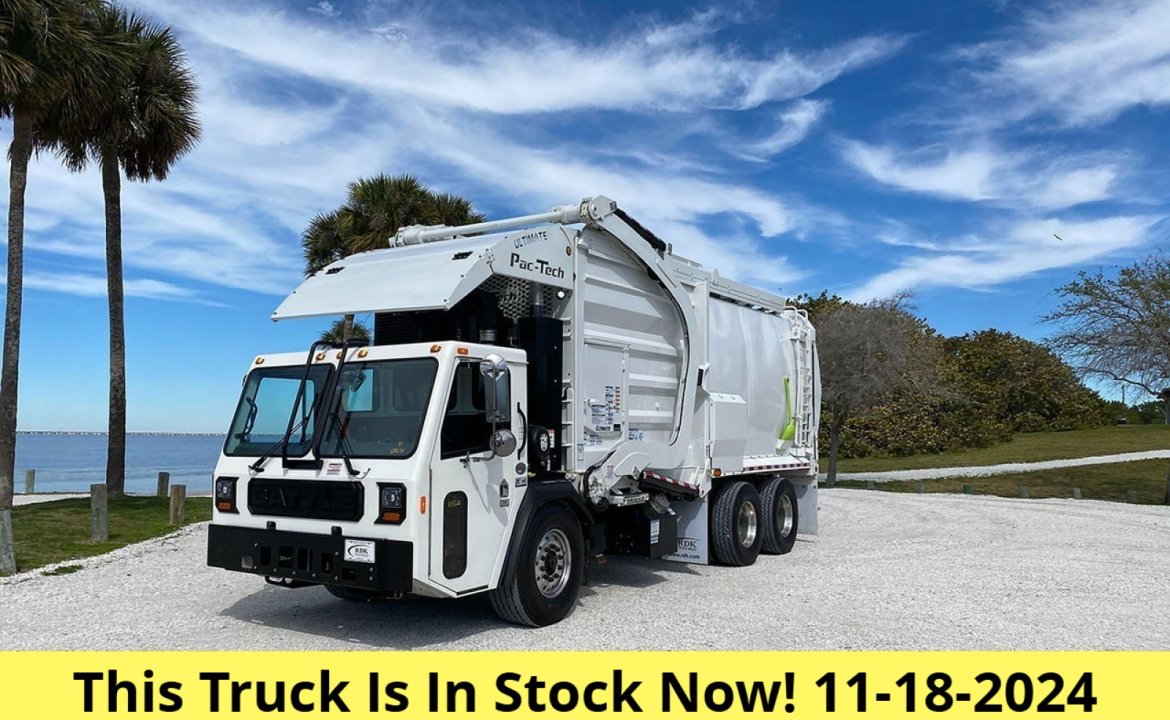 2025 Battle Motors LET2 - 40 Yard Pac Tech Front Loader Garbage Truck