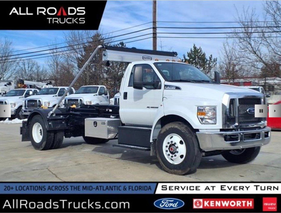 NEW 2025 Ford F750, Stellar 20K hook lift - UNDER CDL!