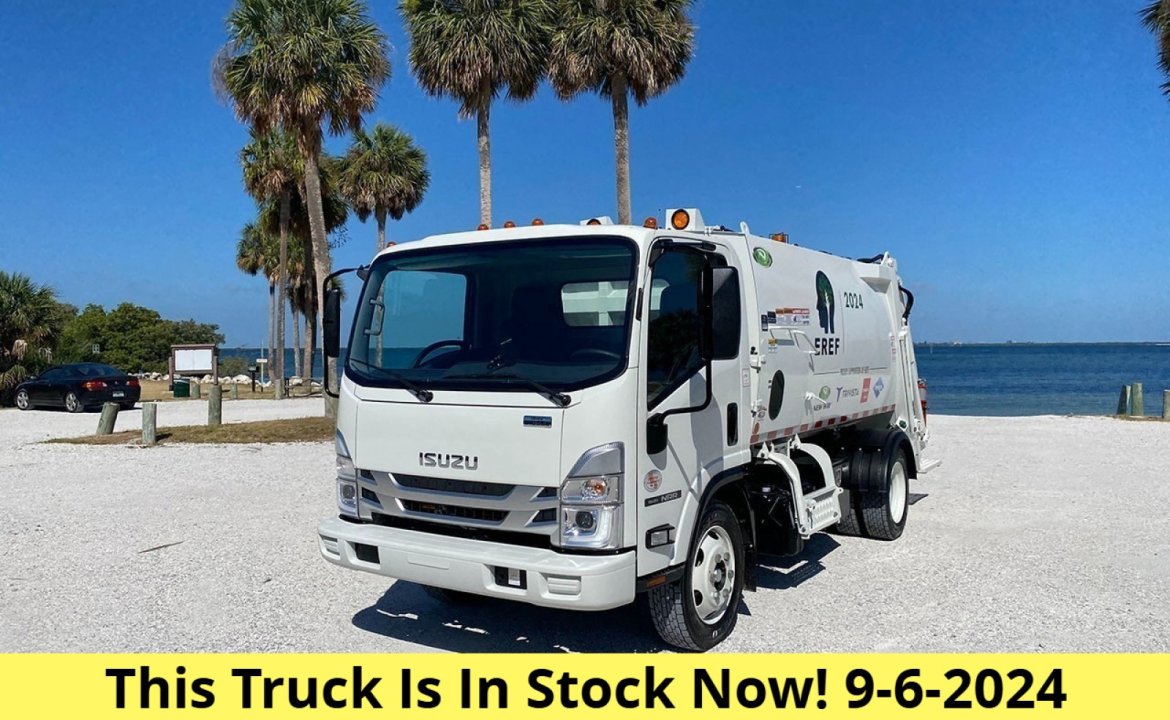 2024 Isuzu NRR - 8 Yard New Way Rear Loader Garbage Truck