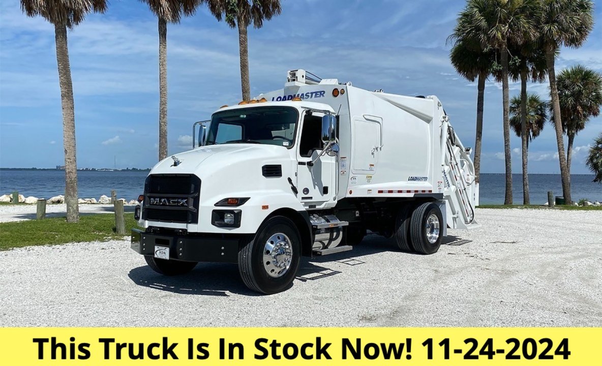 2024 Mack MD6 - 11 Yard Pac Mac RLM Rear Loader Garbage Truck