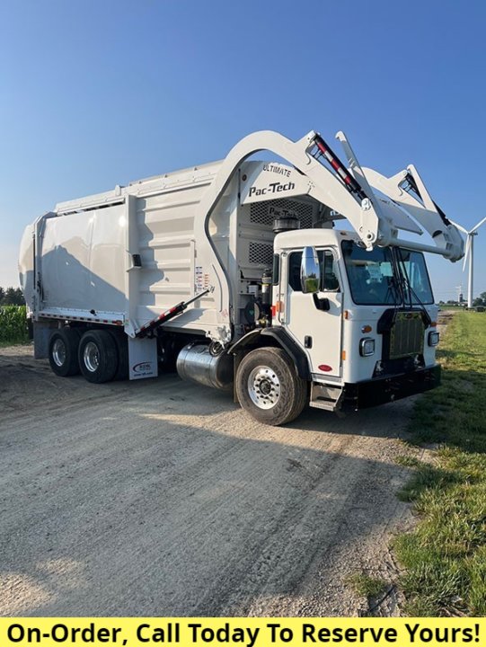 2025 Peterbilt 520 - 40 yd Pac Tech Front Loader Garbage Truck